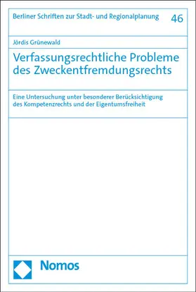 Grünewald | Verfassungsrechtliche Probleme des Zweckentfremdungsrechts | E-Book | sack.de
