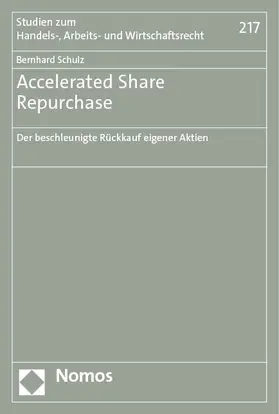 Schulz |  Accelerated Share Repurchase | eBook | Sack Fachmedien