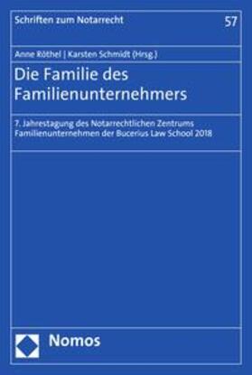 Röthel / Schmidt | Die Familie des Familienunternehmers | E-Book | sack.de