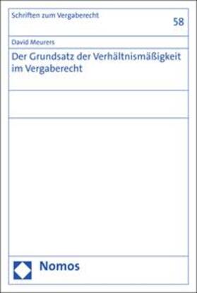 Meurers | Der Grundsatz der Verhältnismäßigkeit im Vergaberecht | E-Book | sack.de