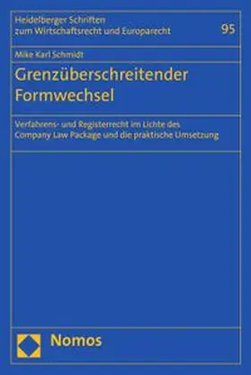 Schmidt |  Grenzüberschreitender Formwechsel | eBook | Sack Fachmedien