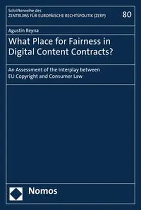 Reyna |  What Place for Fairness in Digital Content Contracts? | eBook | Sack Fachmedien