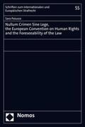 Paiusco |  Nullum Crimen Sine Lege, the European Convention on Human Rights and the Foreseeability of the Law | eBook | Sack Fachmedien