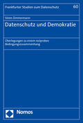 Zimmermann |  Datenschutz und Demokratie | eBook | Sack Fachmedien