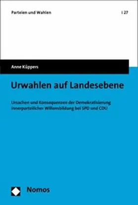 Küppers |  Urwahlen auf Landesebene | eBook | Sack Fachmedien