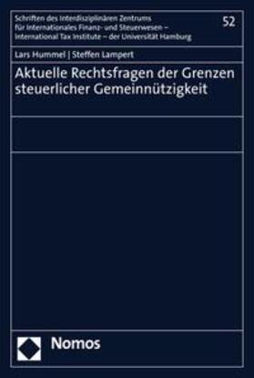 Hummel / Lampert | Aktuelle Rechtsfragen der Grenzen steuerlicher Gemeinnützigkeit | E-Book | sack.de