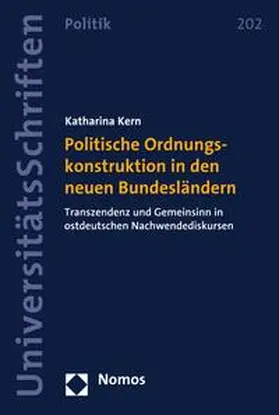 Kern |  Politische Ordnungskonstruktion in den neuen Bundesländern | eBook | Sack Fachmedien