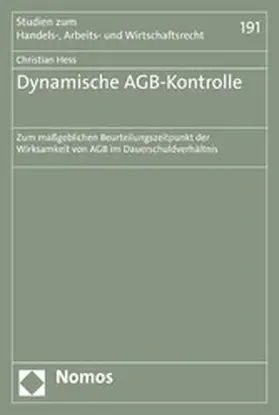 Hess |  Dynamische AGB-Kontrolle | eBook | Sack Fachmedien