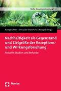 Kümpel / Peter / Schnauber-Stockmann |  Nachhaltigkeit als Gegenstand und Zielgröße der Rezeptions- und Wirkungsforschung | eBook | Sack Fachmedien