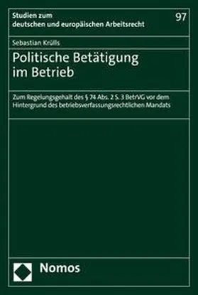 Krülls | Politische Betätigung im Betrieb | E-Book | sack.de
