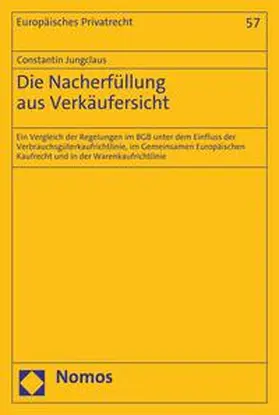 Jungclaus | Die Nacherfüllung aus Verkäufersicht | E-Book | sack.de