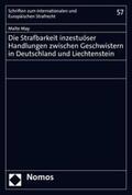 May |  Die Strafbarkeit inzestuöser Handlungen zwischen Geschwistern in Deutschland und Liechtenstein | eBook | Sack Fachmedien