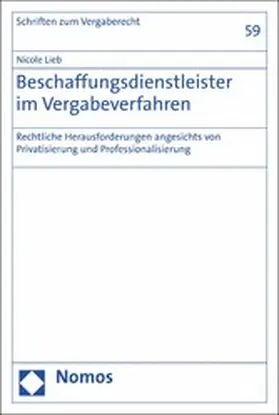 Lieb |  Beschaffungsdienstleister im Vergabeverfahren | eBook | Sack Fachmedien