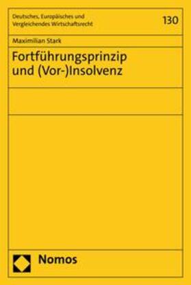 Stark | Fortführungsprinzip und (Vor-)Insolvenz | E-Book | sack.de