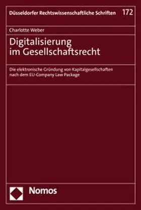 Weber |  Digitalisierung im Gesellschaftsrecht | eBook | Sack Fachmedien