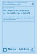 Badenheim |  Die Corporate Governance der Bankaktiengesellschaft | eBook | Sack Fachmedien