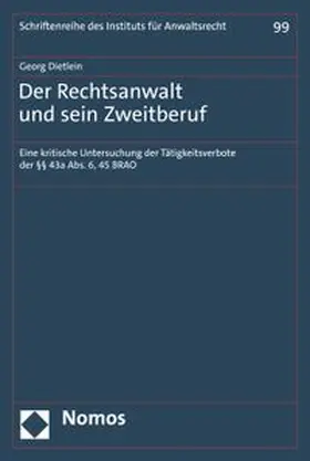 Dietlein |  Der Rechtsanwalt und sein Zweitberuf | eBook | Sack Fachmedien