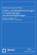 Frey / Kron / Weigel |  Inhalts- und Nebenbestimmungen in Genehmigungen von Windenergieanlagen | eBook | Sack Fachmedien