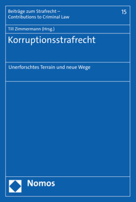 Zimmermann |  Korruptionsstrafrecht | eBook | Sack Fachmedien