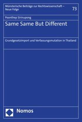 Sirinupong |  Same Same But Different | eBook | Sack Fachmedien