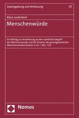 Lauterbach |  Menschenwürde | eBook | Sack Fachmedien