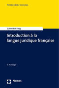 Schmidt-König |  Introduction à la langue juridique française | eBook | Sack Fachmedien