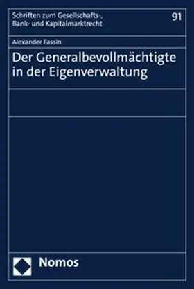 Fassin |  Der Generalbevollmächtigte in der Eigenverwaltung | eBook | Sack Fachmedien