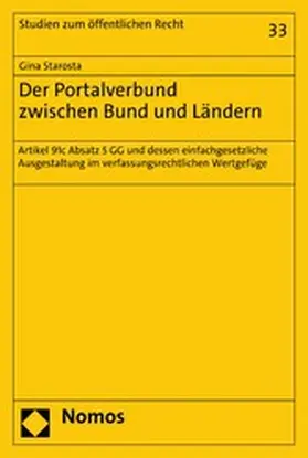 Starosta |  Der Portalverbund zwischen Bund und Ländern | eBook | Sack Fachmedien