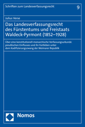 Verse |  Das Landesverfassungsrecht des Fürstentums und Freistaats Waldeck-Pyrmont (1852–1928) | eBook | Sack Fachmedien