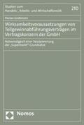 Großmann |  Wirksamkeitsvoraussetzungen von Teilgewinnabführungsverträgen im Vertragskonzern der GmbH | eBook | Sack Fachmedien