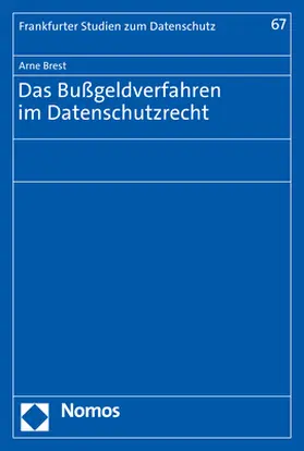 Brest | Das Bußgeldverfahren im Datenschutzrecht | E-Book | sack.de