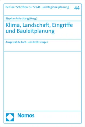 Mitschang |  Klima, Landschaft, Eingriffe und Bauleitplanung | eBook | Sack Fachmedien