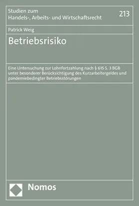 Weig |  Betriebsrisiko | eBook | Sack Fachmedien