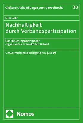 Galir | Nachhaltigkeit durch Verbandspartizipation | E-Book | www.sack.de