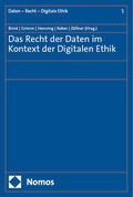 Brink / Grimm / Henning |  Das Recht der Daten im Kontext der Digitalen Ethik | eBook | Sack Fachmedien