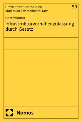 Wentzien | Infrastrukturvorhabenzulassung durch Gesetz | E-Book | www.sack.de