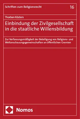 Kösters | Einbindung der Zivilgesellschaft in die staatliche Willensbildung | E-Book | sack.de