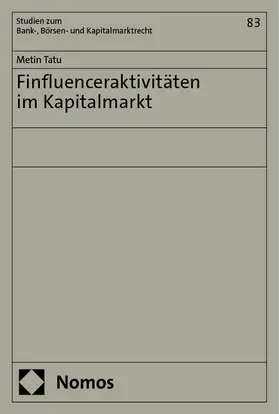 Tatu |  Finfluenceraktivitäten im Kapitalmarkt | eBook | Sack Fachmedien