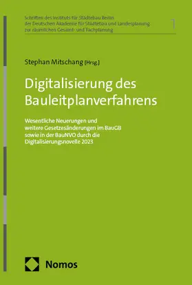 Mitschang |  Digitalisierung des Bauleitplanverfahrens | eBook | Sack Fachmedien