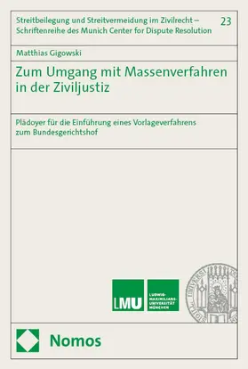 Gigowski |  Zum Umgang mit Massenverfahren in der Ziviljustiz | eBook | Sack Fachmedien