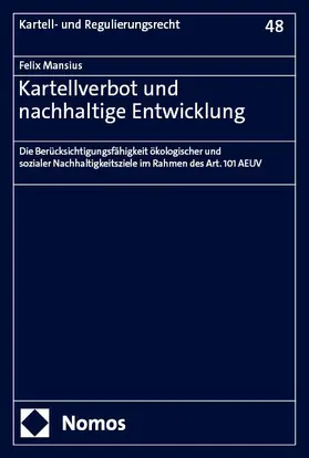 Mansius | Kartellverbot und nachhaltige Entwicklung | E-Book | www.sack.de