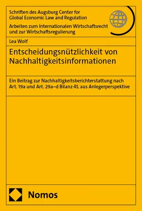 Wolf | Entscheidungsnützlichkeit von Nachhaltigkeitsinformationen | E-Book | www.sack.de