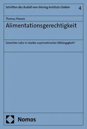 Pierson |  Alimentationsgerechtigkeit | eBook | Sack Fachmedien