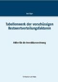 Jäger |  Tabellenwerk der vorschüssigen Restwertverteilungsfaktoren | Buch |  Sack Fachmedien
