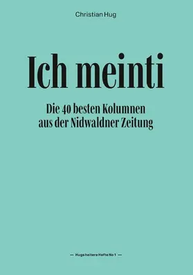 Hug |  Ich meinti I | eBook | Sack Fachmedien