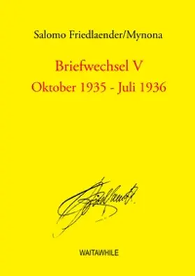 Friedlaender / Geerken / Thiel |  Briefwechsel V | Buch |  Sack Fachmedien