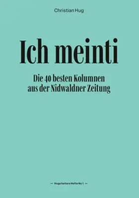 Hug |  Ich meinti I | Buch |  Sack Fachmedien