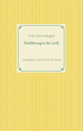 Stavenhagen |  Einführung in die Lyrik | eBook | Sack Fachmedien