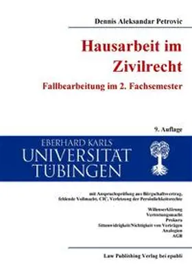 Petrovic |  Monografien / Hausarbeit im Zivilrecht | Buch |  Sack Fachmedien