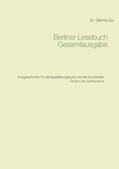 Sui |  Berliner Lesebuch Gesamtausgabe | Buch |  Sack Fachmedien